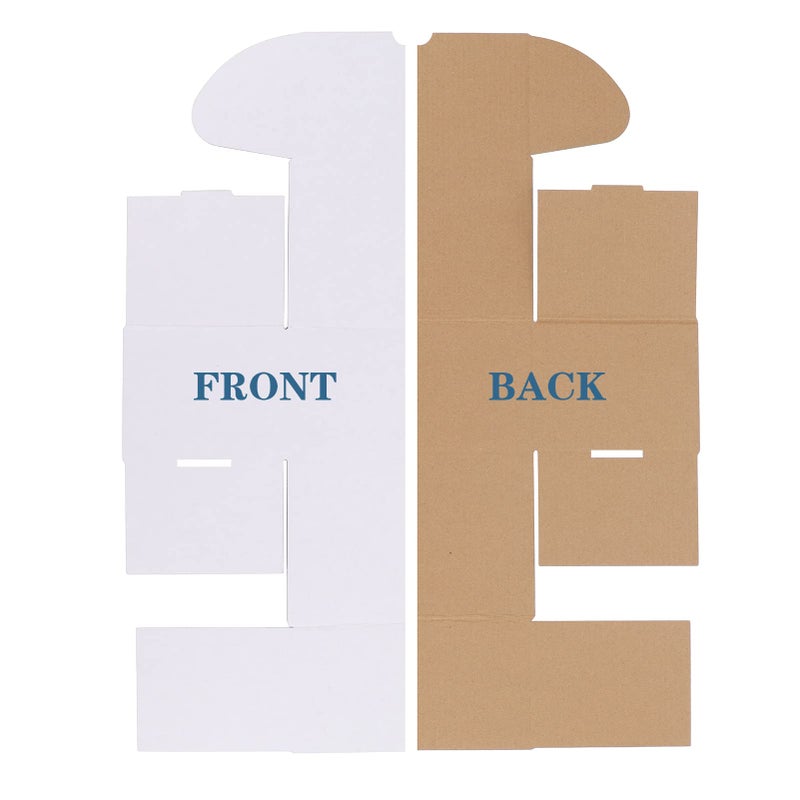 ZBEIVAN 6x4x4 White Shipping Boxes Set of 25  Corrugated Cardboard Mailer Boxes for Packaging Small Business Mailing Gifts - Image 5
